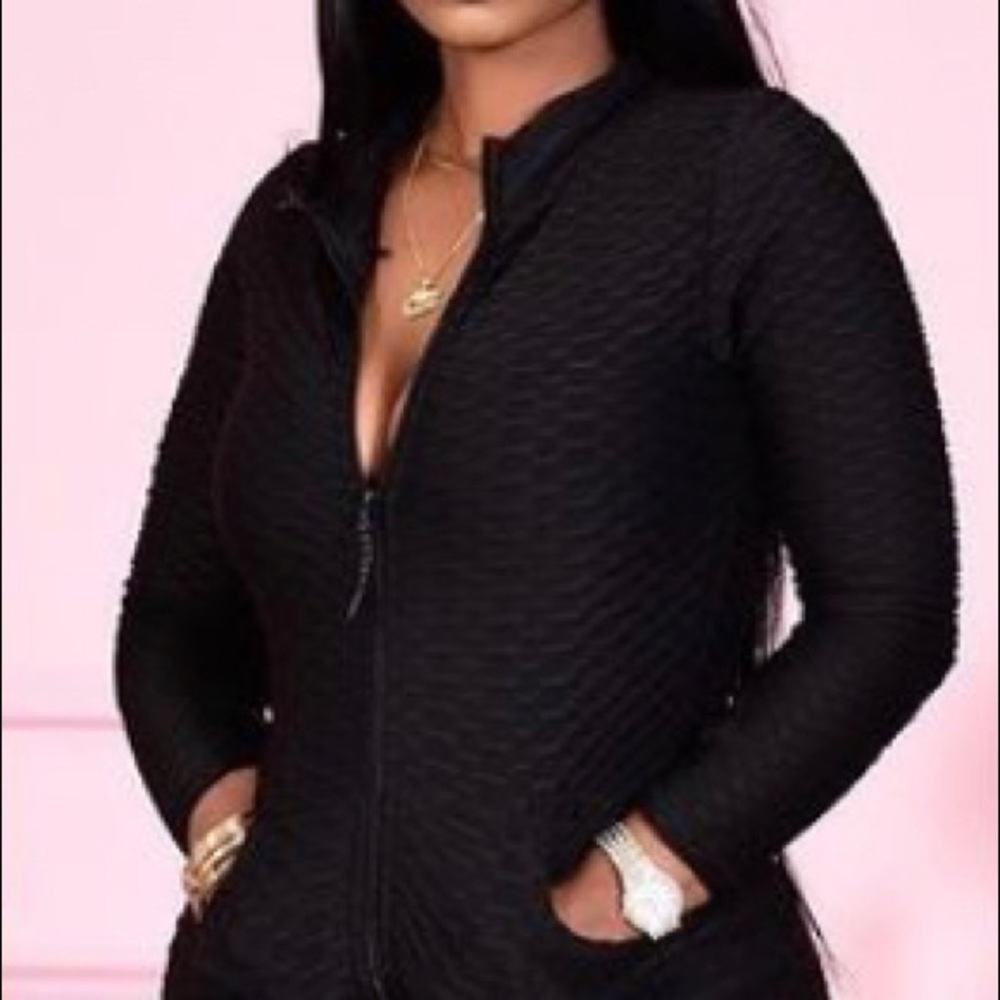 Tik tok leggings set in Black